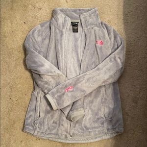 Women’s North Face fuzzy jacket